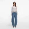 White Georgette Lace Blouse