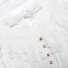 White Georgette Lace Blouse