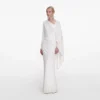 White Jersey Drape Maxi Dress White Jersey Drape Maxi Dress