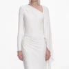 White Jersey Drape Maxi Dress White Jersey Drape Maxi Dress