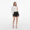 Black Satin Lace Shorts Black Satin Lace Shorts