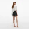 White Jersey Drape Top