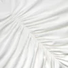 White Jersey Ruched Maxi Dress