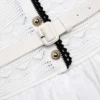 White Knit Linen Midi Dress White Knit Linen Midi Dress
