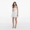 White Lace Bow Mini Dress White Lace Bow Mini Dress