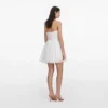 White Lace Bow Mini Dress White Lace Bow Mini Dress
