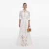 White Lace Collared Maxi Dress White Lace Collared Maxi Dress