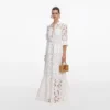 White Lace Collared Maxi Dress White Lace Collared Maxi Dress