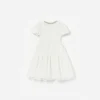 White Lace Pearl Trim Dress White Lace Pearl Trim Dress
