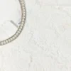 White Lace Pearl Trim Dress White Lace Pearl Trim Dress