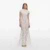 White Lace Scoop Back Maxi Dress White Lace Scoop Back Maxi Dress
