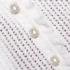 White Pointelle Knit Flare Midi Dress White Pointelle Knit Flare Midi Dress