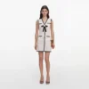 White Pointelle Knit Mini Dress White Pointelle Knit Mini Dress