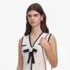 White Pointelle Knit Mini Dress White Pointelle Knit Mini Dress