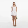 White Ramie Mini Dress White Ramie Mini Dress
