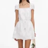 White Ramie Mini Dress White Ramie Mini Dress