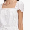 White Ramie Mini Dress White Ramie Mini Dress