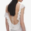 White Ruffle Knit Maxi Dress White Ruffle Knit Maxi Dress