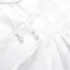 White Satin Lace Top