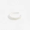 White Satin Pearl Embellished Headband White Satin Pearl Embellished Headband