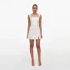 White Sequin Lace Mini Dress White Sequin Lace Mini Dress