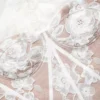 White Sequin Lace Top
