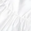 White Taffeta Strapless Midi Dress White Taffeta Strapless Midi Dress