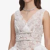 White Tulle Lace Mini Dress White Tulle Lace Mini Dress