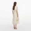 Yellow Chiffon Tiered Midi Dress Yellow Chiffon Tiered Midi Dress