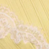 Yellow Contrast Lace Knit Top