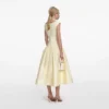 Yellow Cotton Midi Dress Yellow Cotton Midi Dress