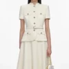 Yellow Crepe Tailored Midi Dress Yellow Crepe Tailored Midi Dress