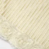 Yellow Crochet Flower Knit Mini Skirt