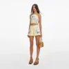 Yellow Floral Linen Top