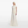 Yellow Jersey Draped Maxi Dress Yellow Jersey Draped Maxi Dress
