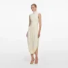 Yellow Jersey Wrap Midi Dress Yellow Jersey Wrap Midi Dress