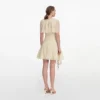 Yellow Lace Cape Mini Dress Yellow Lace Cape Mini Dress