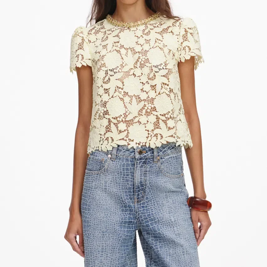 Yellow Lace Top Yellow Lace Top
