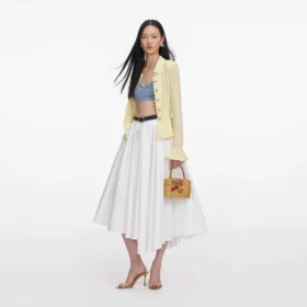 Yellow Pointelle Cardigan
