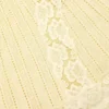 Yellow Pointelle Knit Mini Skirt Yellow Pointelle Knit Mini Skirt