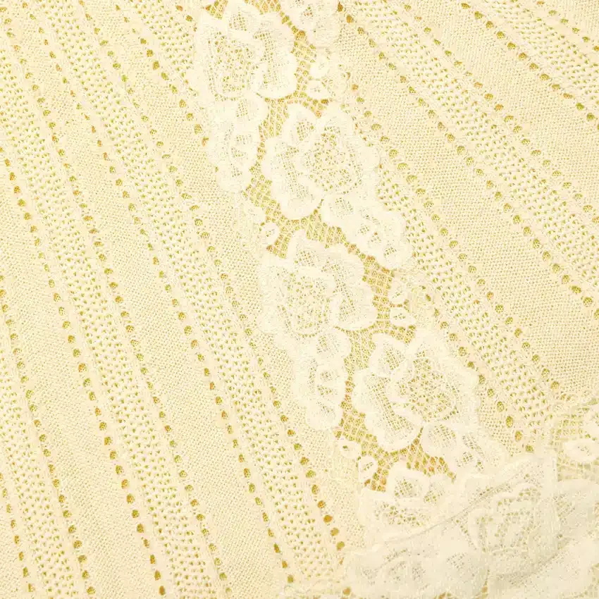 Yellow Pointelle Knit Mini Skirt Yellow Pointelle Knit Mini Skirt
