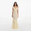 Yellow Ruffle Knit Maxi Dress Yellow Ruffle Knit Maxi Dress