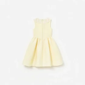 Yellow Taffeta Lace Dress