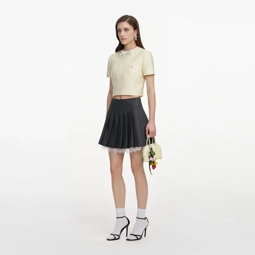Yellow Taffeta Top Yellow Taffeta Top