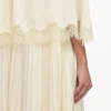 Yellow Tie Neck Cape Maxi Dress Yellow Tie Neck Cape Maxi Dress